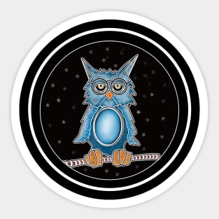 Little owl with glasses... Sticker